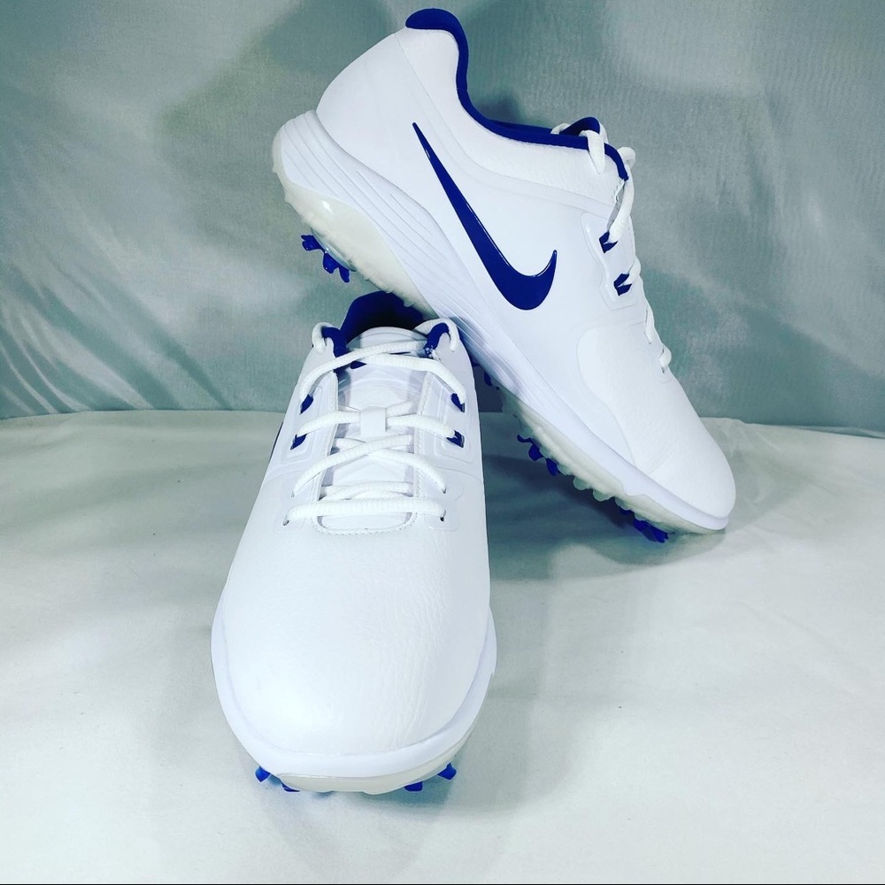 New Nike Vapor Pro Golf White Blue Mens Golf Shoe
